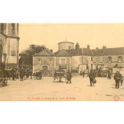 41 BLOIS. Attelages Place de la Croix de Malte 1909