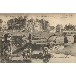 35 PARAME. Plage et Casino du Grand Hôtel avec ramassage des Algues 1921