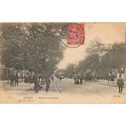 49 ANGERS. Tramway Boulevard de Saumur 1907