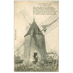 carte postale ancienne 46 MOULIN A VENT. Avec Meunière