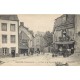 22 TREGUIER. Grand café de la Poste Place et rue Saint-André 1917