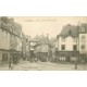 2 x cpa 22 LAMBALLE. Jour de Marché sur Grande Place et Rue Basse1915