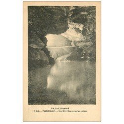 carte postale ancienne 46 PADIRAC. Gouffre rivière souterraine