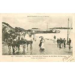 35 DINARD. La Cale arrivée d'un Vapeur de St-Malo-St-Servan 1901