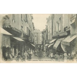 87 LIMOGES. Rue de la Boucherie belle animation