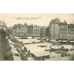 87 LIMOGES. Le Marché Place de la Mothe et Commerces rue des Arènes