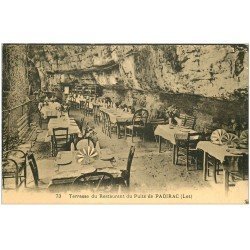 46 PADIRAC. Terrasse du restaurant du Puits