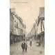 2 x cpa 35 REDON. Animation et Commerces sur Grande Rue 1904