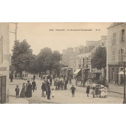 2 x cpa 35 PARAME. Attelages Boulevard de Rochebonne et la Digue jour de Tempête 1905