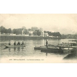 94 BRY-SUR-MARNE. Canotage sur les Bords de la Marne