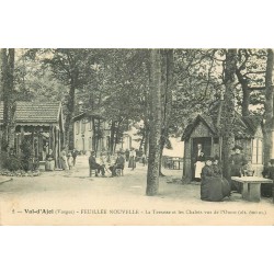 88 LA FEUILLEE NOUVELLE. La Terrasse et Chalets bien animés au Val d'Ajol 1915