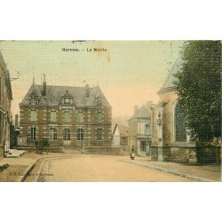 60 HERMES. La Mairie. Carte toilée 1908