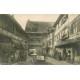 67 OBERNAI. L'intérieur d'une Cour de Ferme et Bar le Mutzig vers 1910