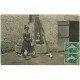 carte postale ancienne 03 BOURBONNAIS. Une Fermière avec poules 1910