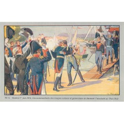 Centenaire de la Réunion de Genève à la Suisse 1814-1914 L'accolade des Commandants au Port-Noir