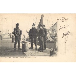 76 LE HAVRE. Marins au Port 1907 Pêcheurs Métiers de la Mer