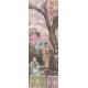 JAPON. Superbe carte postale mignonette avec trois timbres de 1 et 2 Sen 1910