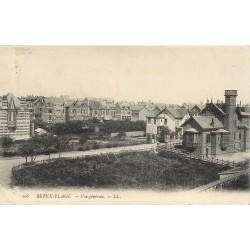 2 x cpa 62 BERCK PLAGE. Vue générale et la Baie de Lotie 1906