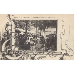 35 RENNES. Souvenir de la Fête Bretonne 1906 les Stands