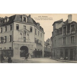 35 RENNES. Porte et Impasse des Carmélites, et Bourrier rue Saint-Melaine 1915