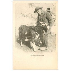 46 SEGALAS. Paysan et Chèvre vers 1900