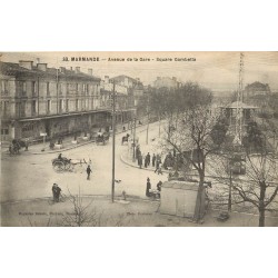 47 MARMANDE. Hôtel des Messagerie Square Gambetta avenue de la Gare 1915
