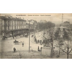 47 MARMANDE. Hôtel des Messageries Square Gambetta avenue de la Gare 1915