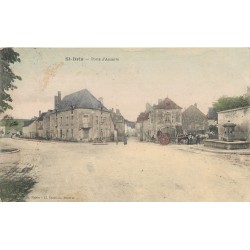 89 SAINT-BRIS-LE-VINEUX. Attelage près de la Fontaine Porte d'Auxerre 1915