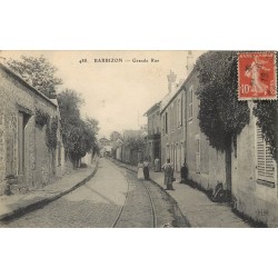 77 BARBIZON. La Boucherie sur Grande Rue 1919