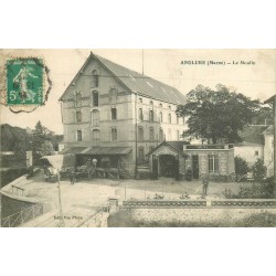 51 ANGLURE. Le Moulin et attelage vers 1910