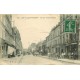2 cpa 92 LEVALLOIS PERRET. Rue Victor-Hugo animée et les Abattoirs 1903