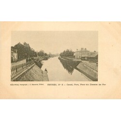 08 RETHEL. Canal, Port, Pont du Chemin de Fer