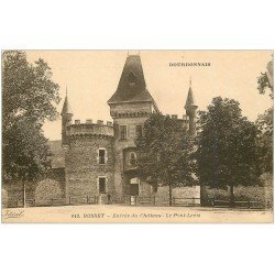 carte postale ancienne 03 BUSSET. Château et Pont-Levis