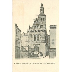 PROMOTION 2 cpa 79 NIORT. Hôtel de Ville devenu Musée 1904 et Eglise Saint-André