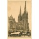 PROMO 2 cpa 29 QUIMPER. Le Marché devant la Cathédrale et son Portail