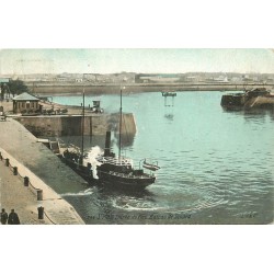 2 cpa 35 SAINT-MALO. Bateau de Dinard au Port 1911 et Petis Bretons