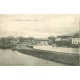2 cpa 58 CLAMECY. Beuvron Passerelle des Ponts-Verts et Canal Yonne