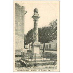 carte postale ancienne 17 BROUAGE. Monument Champlain Explorateue au Québec. Aunis et Saintonge.