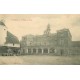 3 cpa 58 TANNAY. Commerce Bourdiau, Hôtel de Ville, Eglise et Pont des Mortes 1906