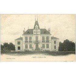 carte postale ancienne 17 BURIE. Hôtel de Ville 1905