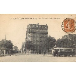 5 cpa 92 LEVALLOIS-PERRET. Rue Comeilles, Pont Cormeille, Maison Greffülhe, Port, Planchette