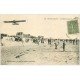 carte postale ancienne 17 CHATELAILLON. Aéroplane sur la Plage. Arrivée d'un Avion vers 1920