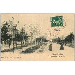 carte postale ancienne 17 CHATELAILLON. Avenue de Cronstadt 1908