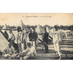 2 cpa 10 CAMP DE MAILLY. Lettre à la Payse et Inspection du Général 1913