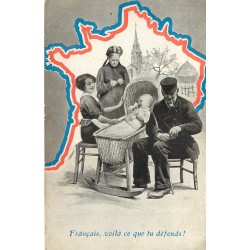 Guerre 1914-18 MILITARIA Patriotiques. Français, voilà ce que tu défends ! 1915