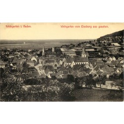 WEINGARTEN in Baden vom Eissberg aus gesehen 1909