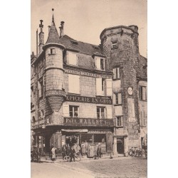 19 BRIVE LA GAILLARDE. Tour Saint-Martin et Epicerie Paul Mallet 1928