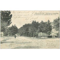 carte postale ancienne 17 CHATELAILLON. Boulevard de la République 1904