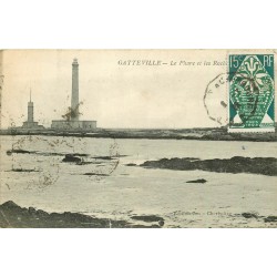 50 GATTEVILLE. Le Phare et les Rochers 1925
