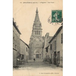 35 MELESSE. Eglise et Tour petite animation 1908